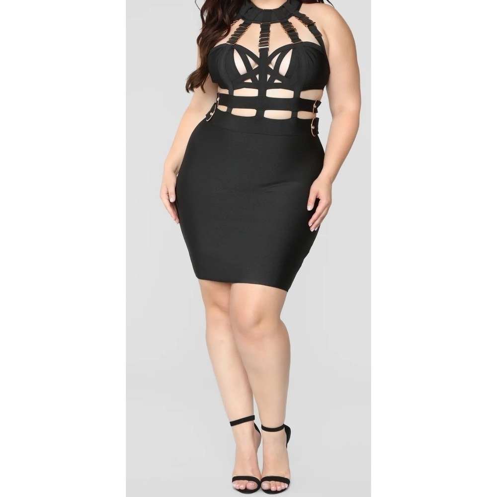 Fashion Nova Kimberly Bandage Dress Size Large Womens